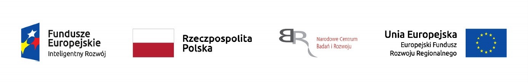 Fundusze Europejskie – Inteligentny Rozwój, Rzeczpospolita Polska, Narodowe Centrum Badań i Rozwoju, Unia Europejska – Europejski Fundusz Rozwoju Regionalnego